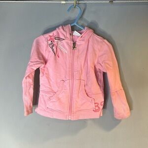 Pink zip up thin hoodie